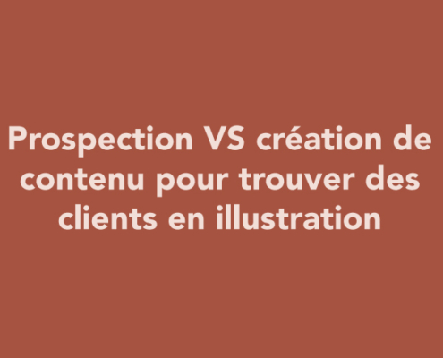 Prospection VS création de contenu pour trouver des clients en illustration