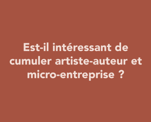 Est-il intéressant de cumuler artiste-auteur et micro-entreprise ?