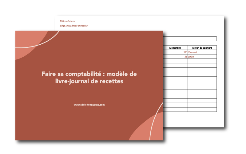Modèle de livre-journal de recettes
