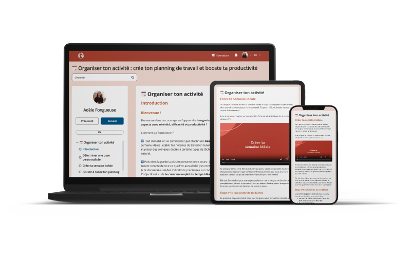 Organiser ton activité : crée ton planning de travail et booste ta productivité