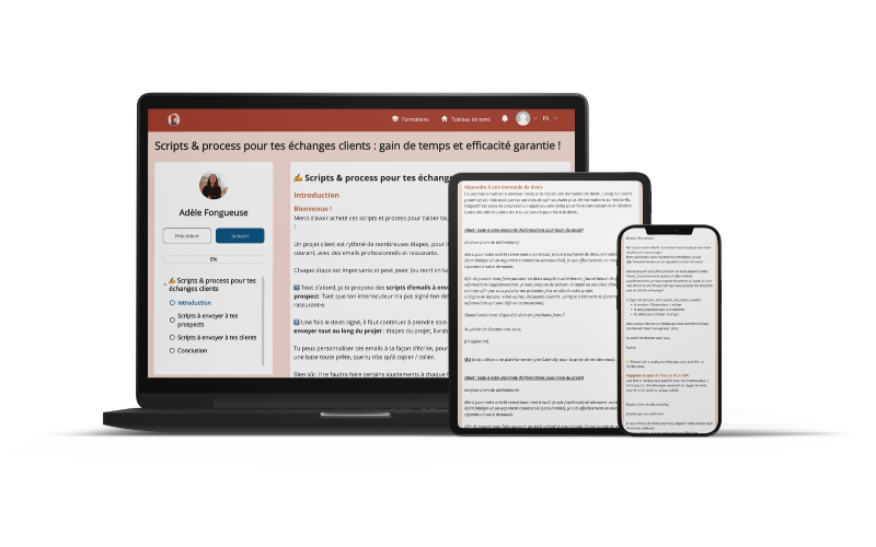 Scripts & process pour tes échanges clients : gain de temps et efficacité garantie !