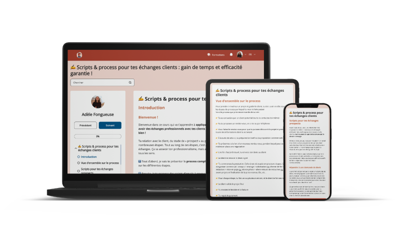 Scripts & process pour tes échanges clients : gain de temps et efficacité garantie !